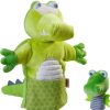 Clearance HABA Glove Puppet Crocodile With Baby Hatchling Finger Puppet