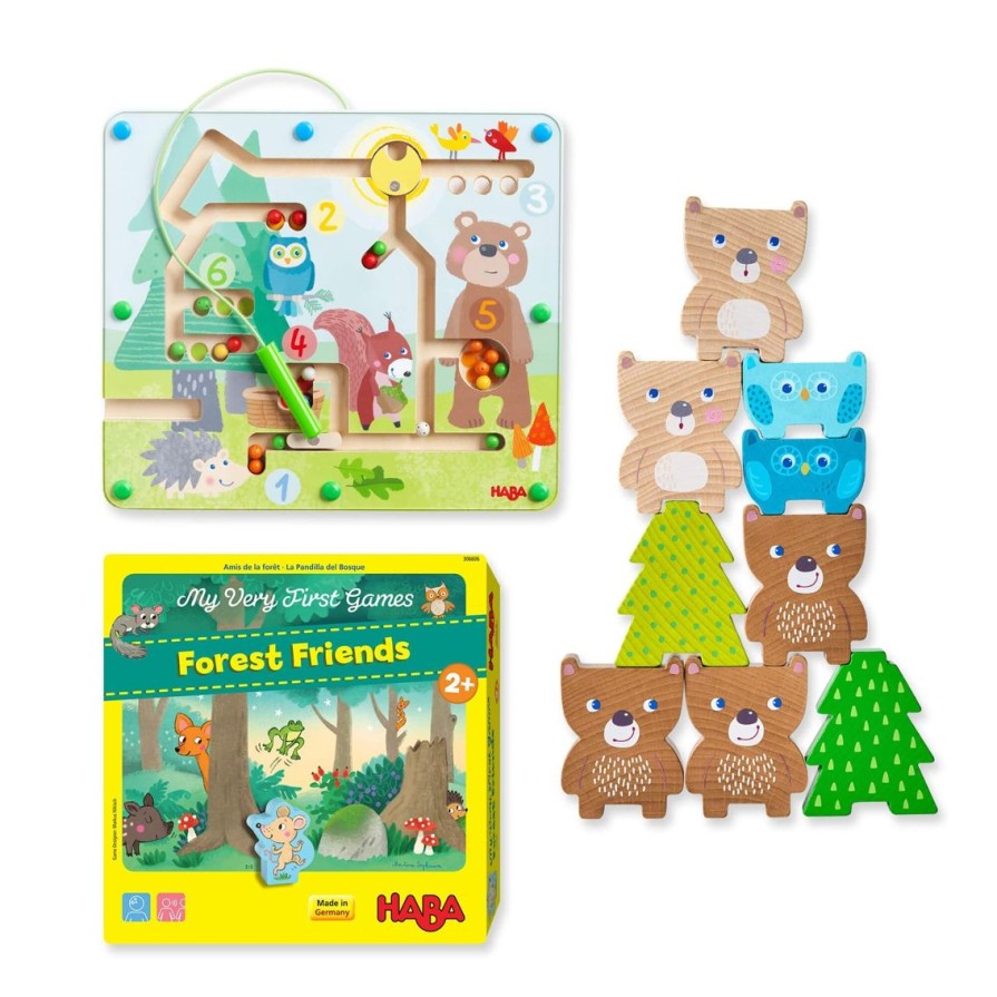 New HABA Forest Friends Toy Bundle