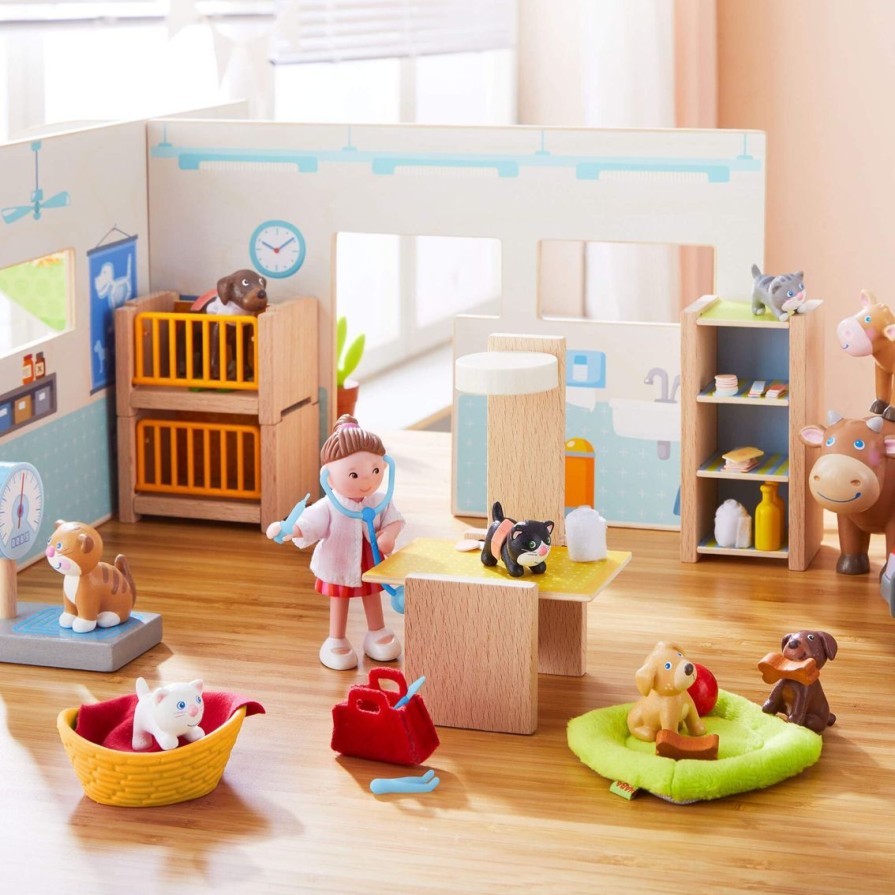 New HABA Little Friends Vet Clinic Play Set With Rebecca Doll