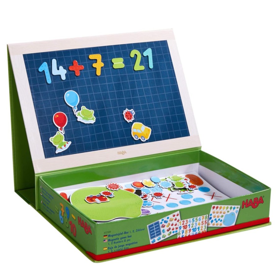 New HABA 1, 2 Numbers & You Magnetic 158 Piece Game Box