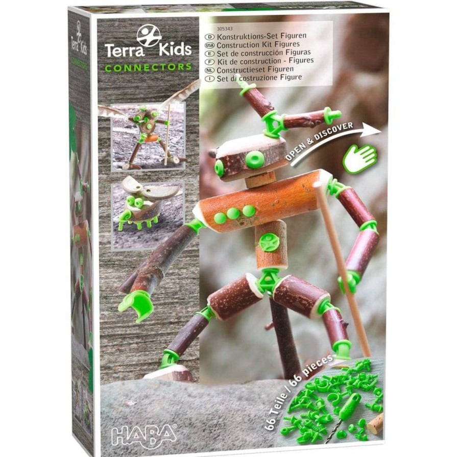 Hot HABA Terra Kids Connectors 66 Piece Figures Set