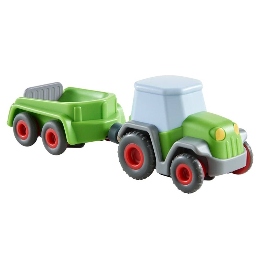 New HABA Kullerbu Tractor And Trailer With Momentum Motor