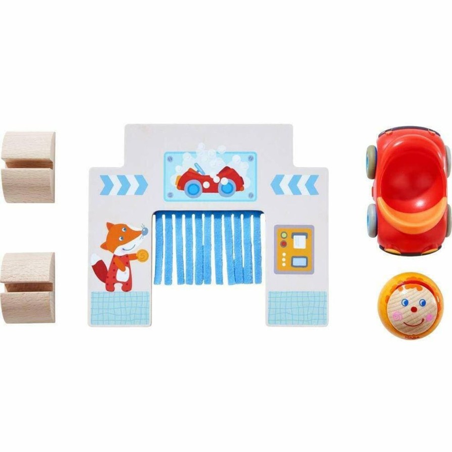 Clearance HABA Kullerbu Drive Through Car Wash Accessory Set