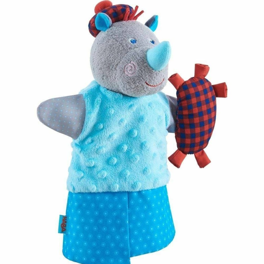 New HABA Musical Rhino Glove Puppet