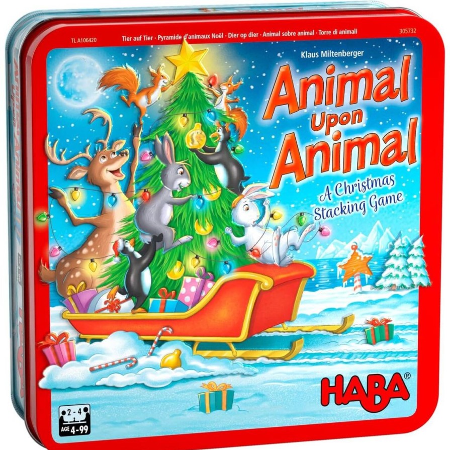 Hot HABA Animal Upon Animal Christmas Stacking Game