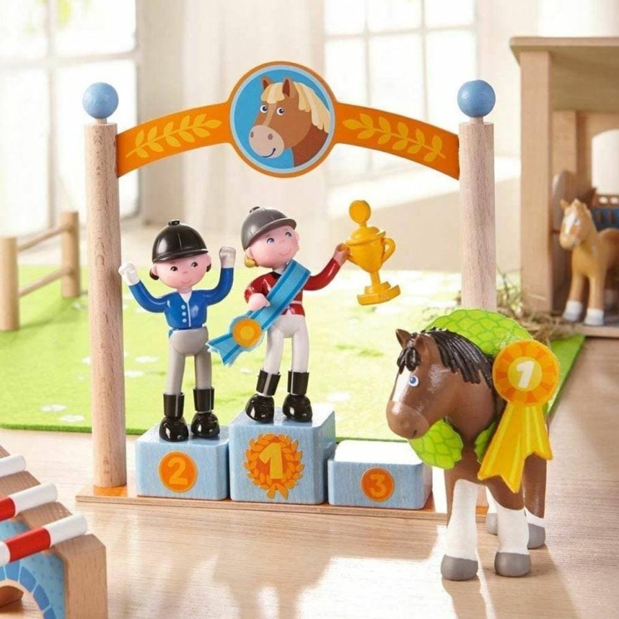 New HABA Little Friends Winner'S Pedestal Play Set