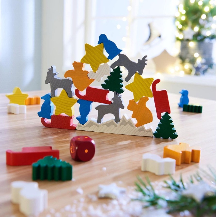 New HABA Animal Upon Animal Christmas Stacking Game