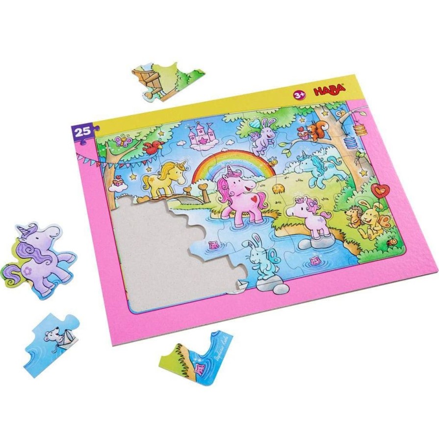 Hot HABA Unicorn Glitterluck 25 Piece Frame Puzzle