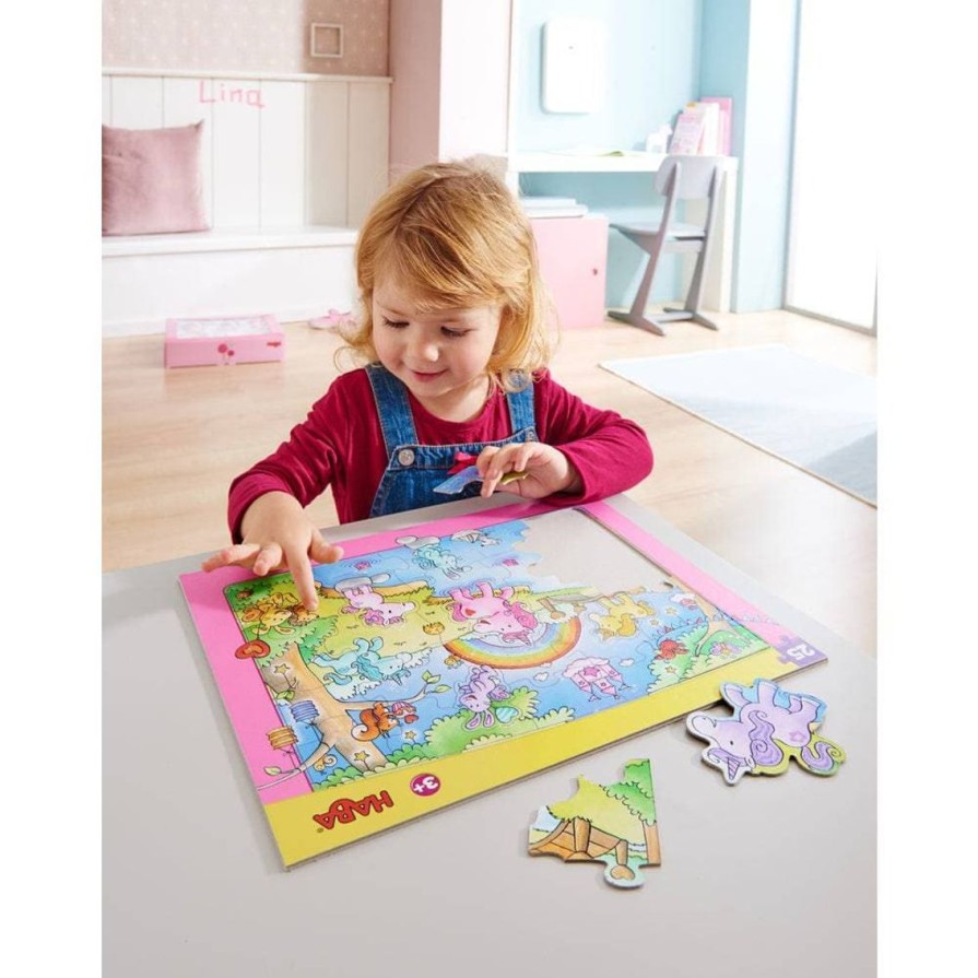 Hot HABA Unicorn Glitterluck 25 Piece Frame Puzzle