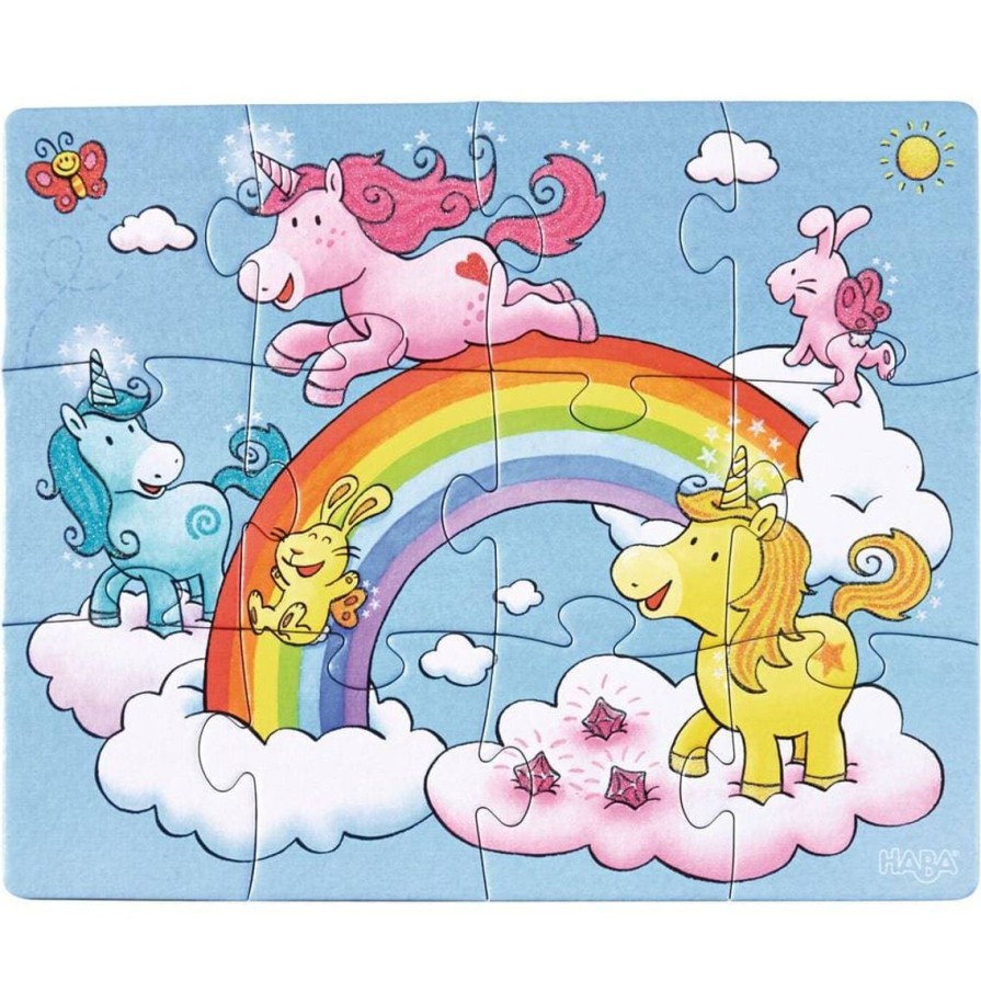 Hot HABA Unicorn Glitterluck Set Of 3 Puzzles