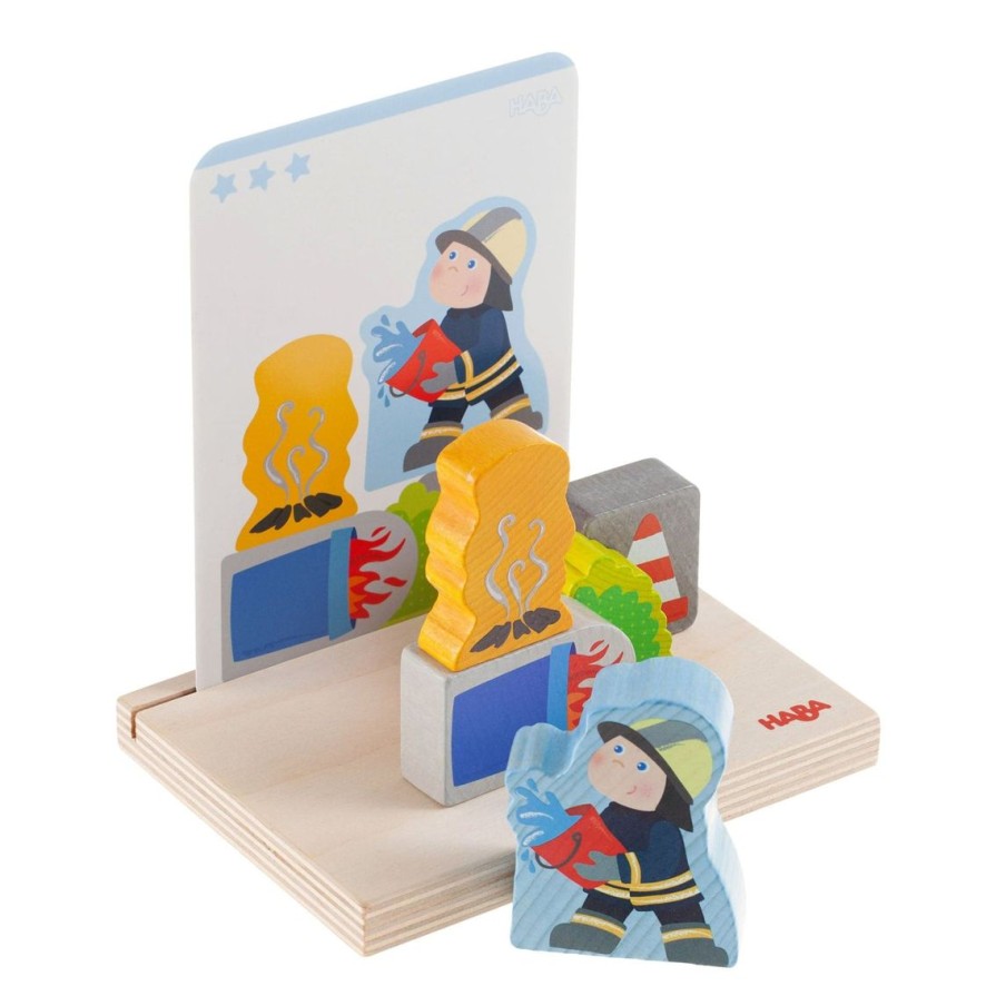 Clearance HABA Fire Brigade Stacking Toy