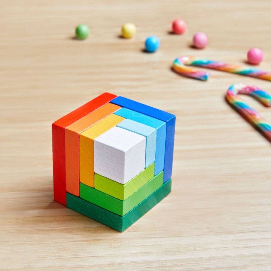 Wholesale HABA 3D Rainbow Cube Arranging Game