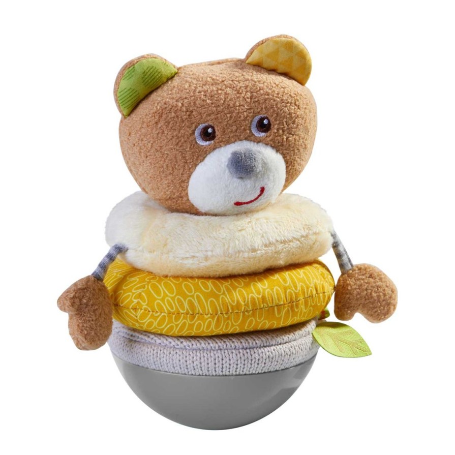 Best HABA Roly Poly Bear Wobbling Soft Baby Toy With Stacking Rings