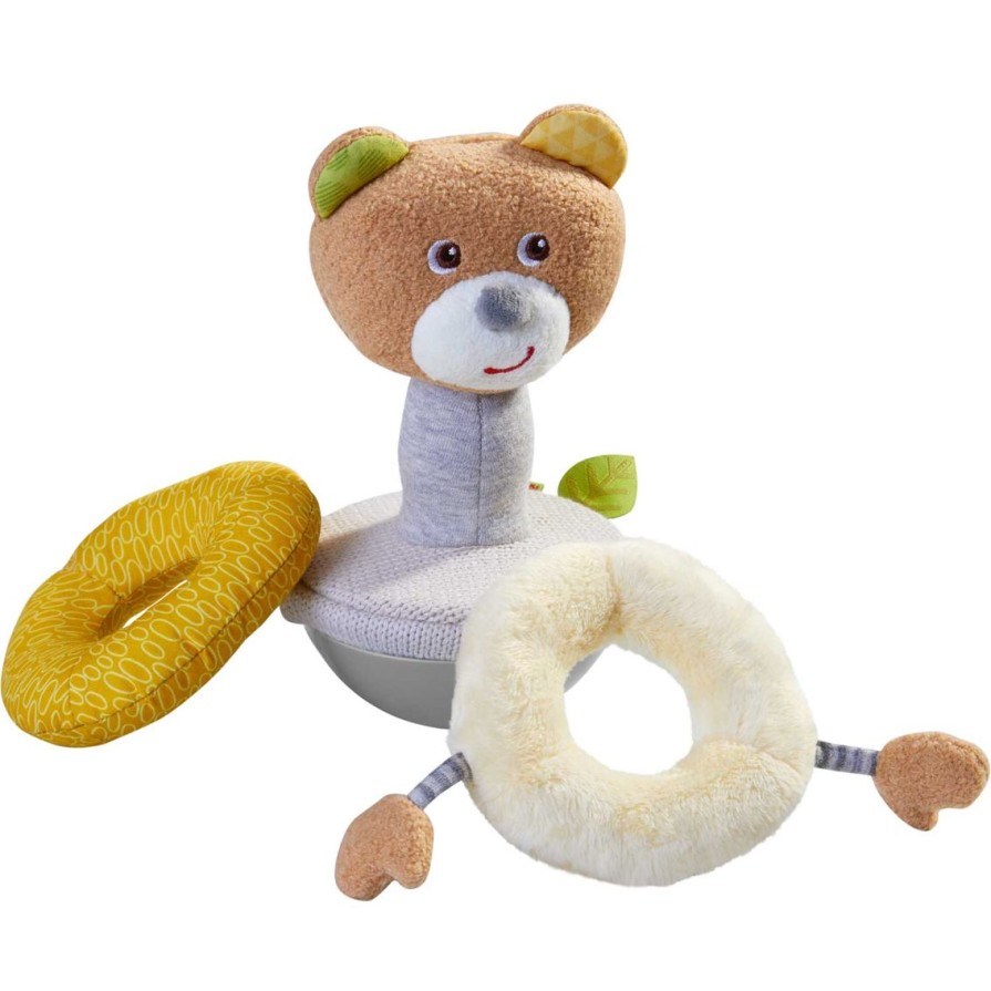 Best HABA Roly Poly Bear Wobbling Soft Baby Toy With Stacking Rings