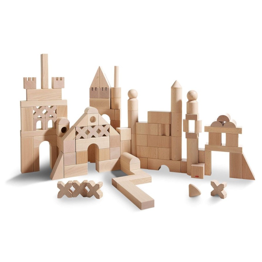 Clearance HABA Basic Building Blocks 102 Piece Extra Large Wooden Starter Set