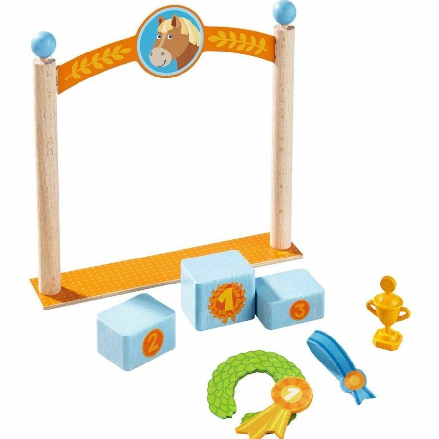 New HABA Little Friends Winner'S Pedestal Play Set