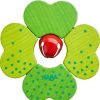 Wholesale HABA Shamrock Wooden Baby Rattle With Bell