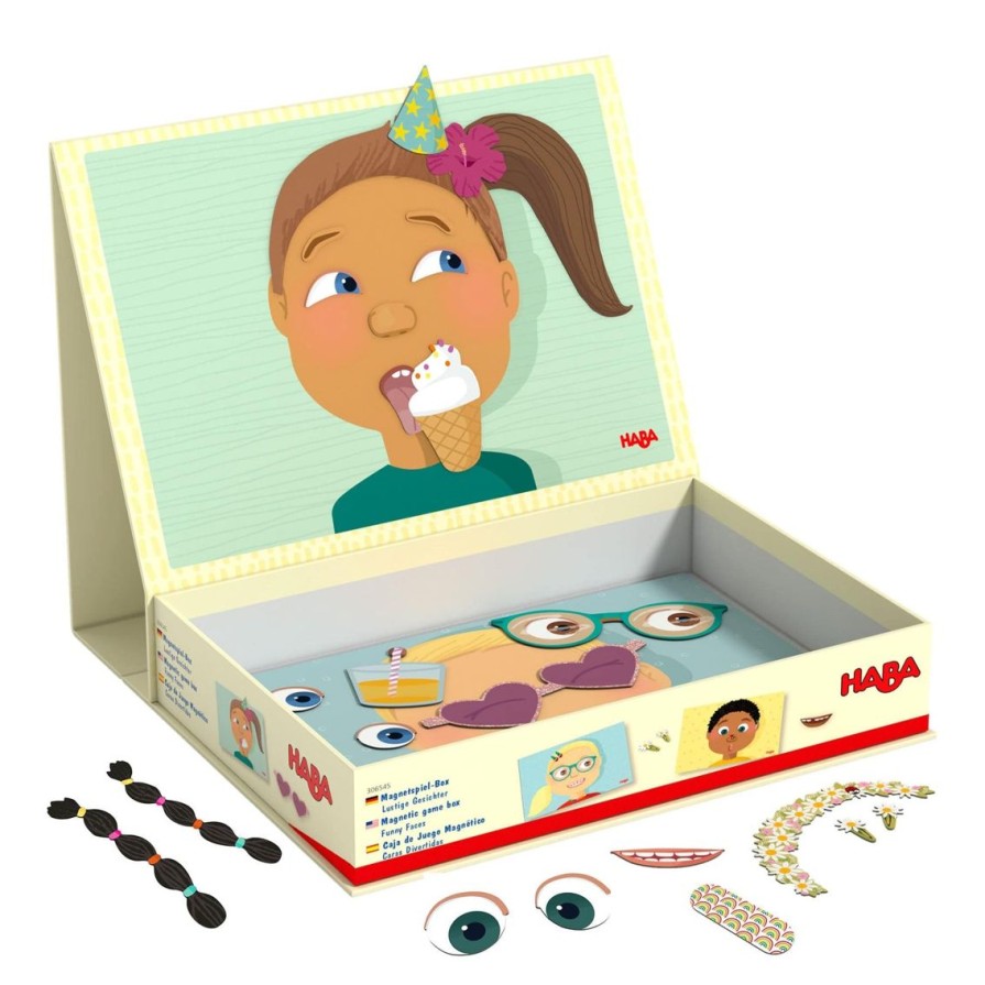 New HABA Funny Faces Magnetic Game Box