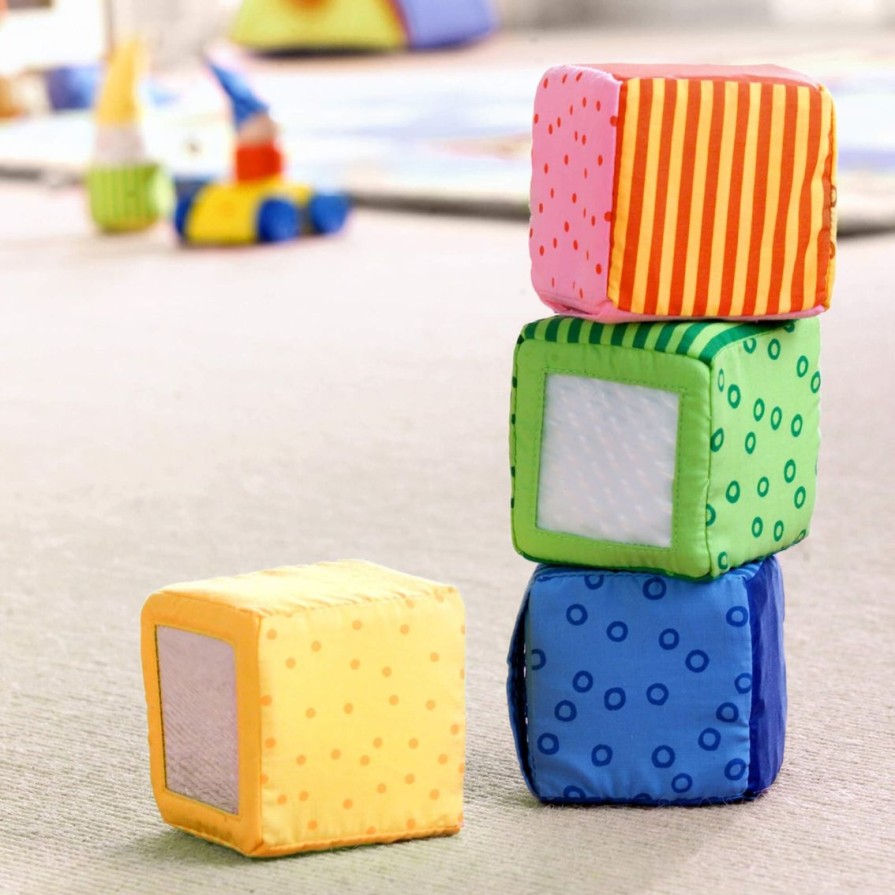 New HABA Happy Quartett Baby'S 4 Piece Soft Block Set