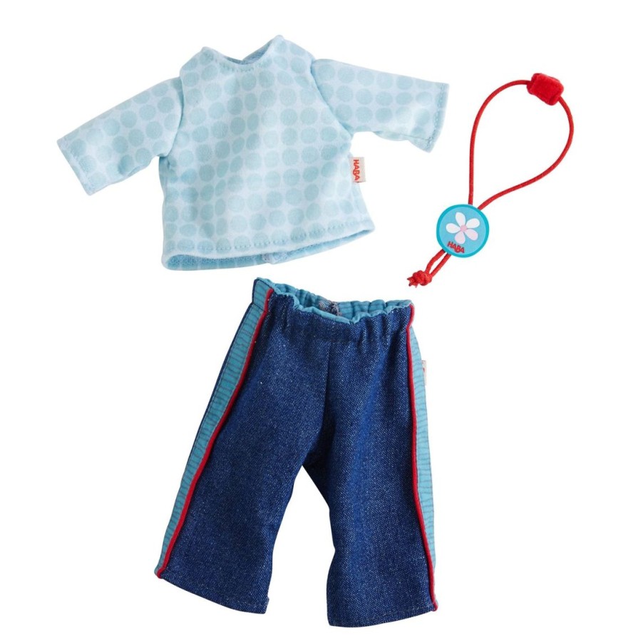 New HABA Dress Set Jeans For 12" Soft Dolls