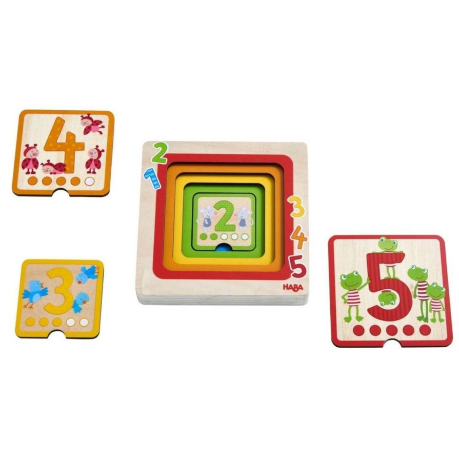 Online HABA Counting Friends Wood Layering Puzzle 1 To 5