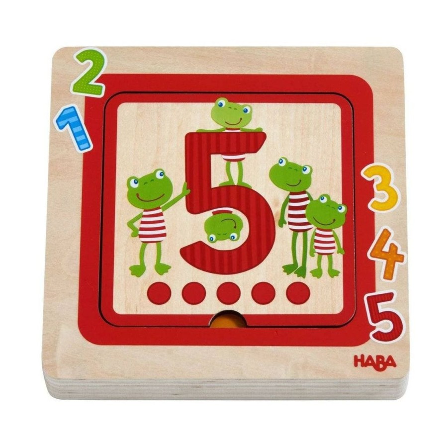 Online HABA Counting Friends Wood Layering Puzzle 1 To 5