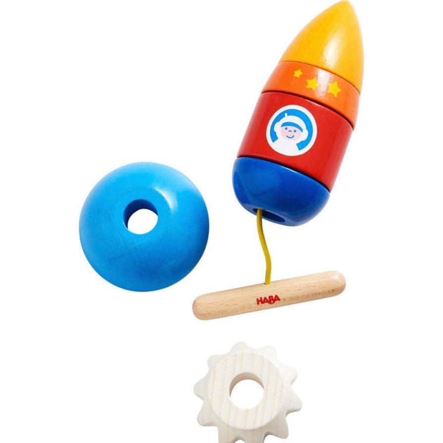 Clearance HABA Rocket 6 Piece Threading Toy