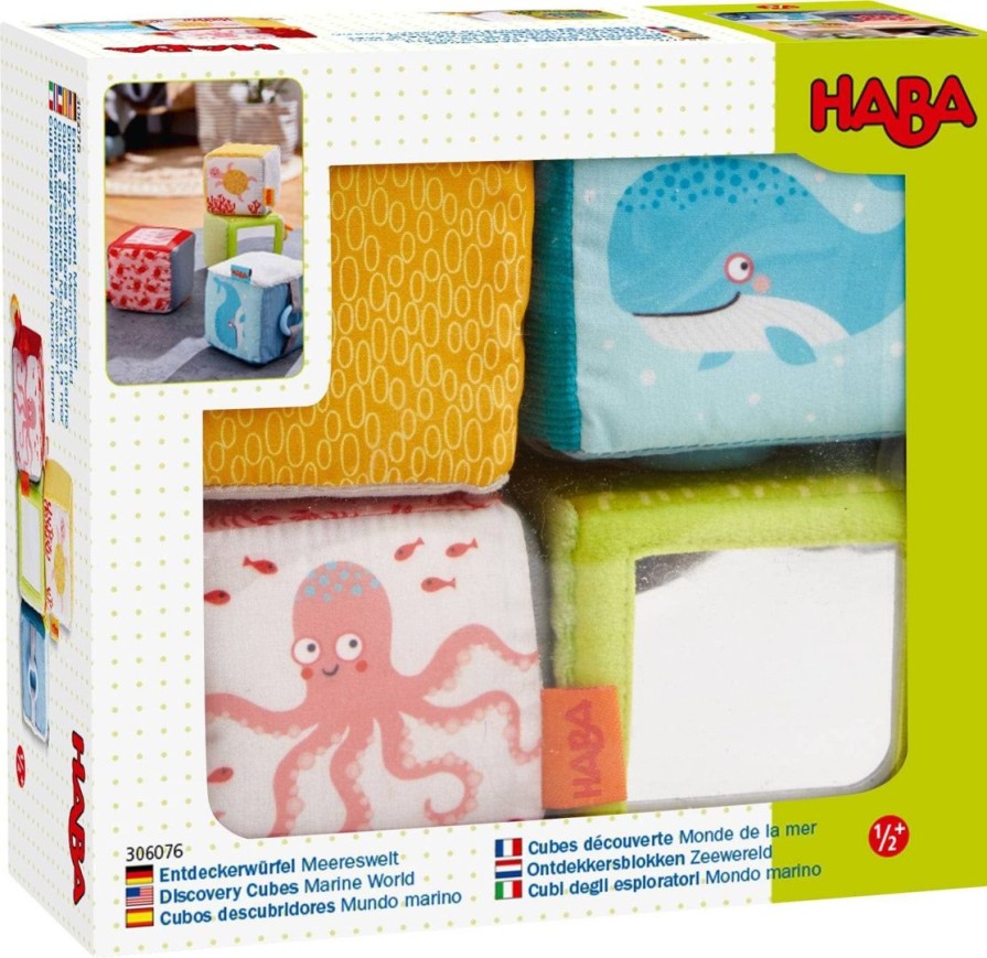 Hot HABA Marine World Soft Baby Discovery Cubes